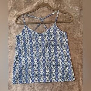 Hollister Blue Aztec Print Camisole With Straps Size XS
